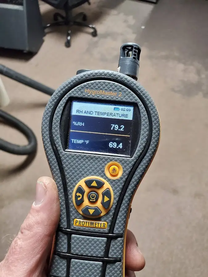 Moisture meter humidity assessment for Fire & Smoke Damage Restoration in Clearfield